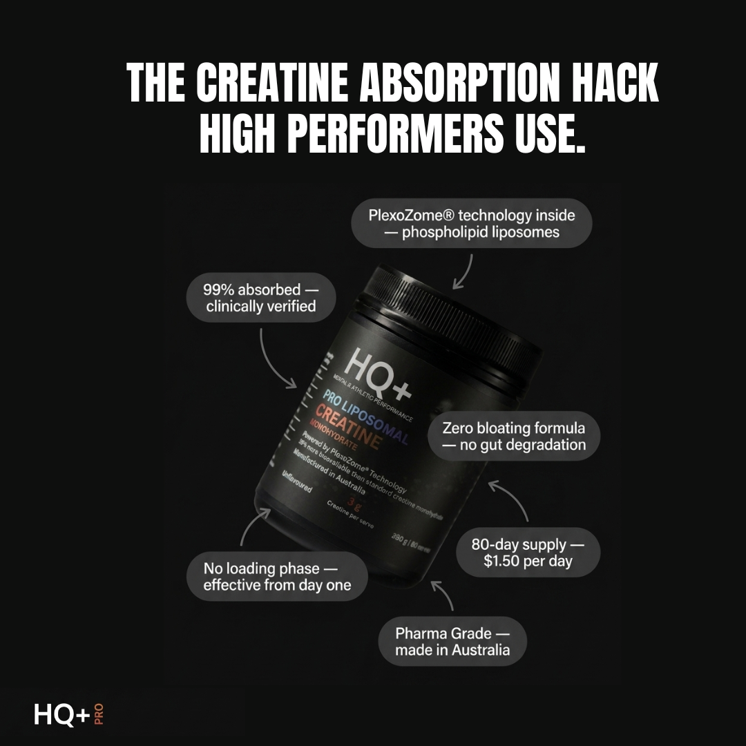 HQ+ Pro Liposomal Creatine Monohydrate – Supports Mental & Physical Performance | 80 Servings